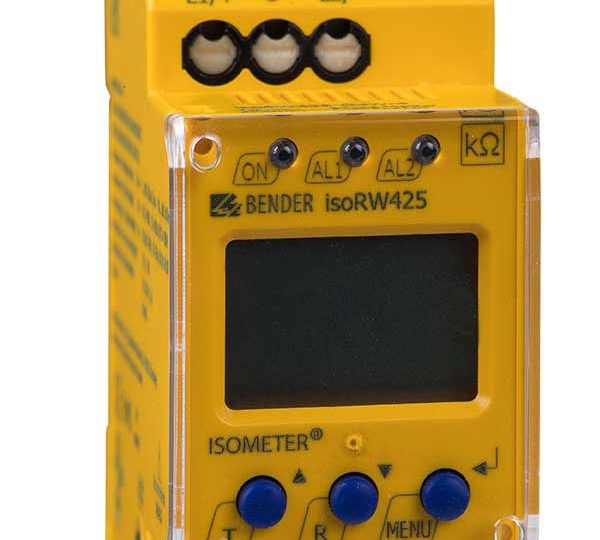 Bender ISOMETER isoRW425 -eristystason valvontarele DIN-kiskoon
