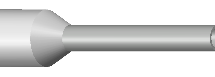 Engeser A0.75-10ET — eristetty pääteholkki 0,75 mm², valkoinen kaulus