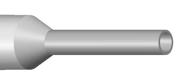 Engeser A0.75-8ET — eristetty pääteholkki 0,75 mm², valkoinen kaulus