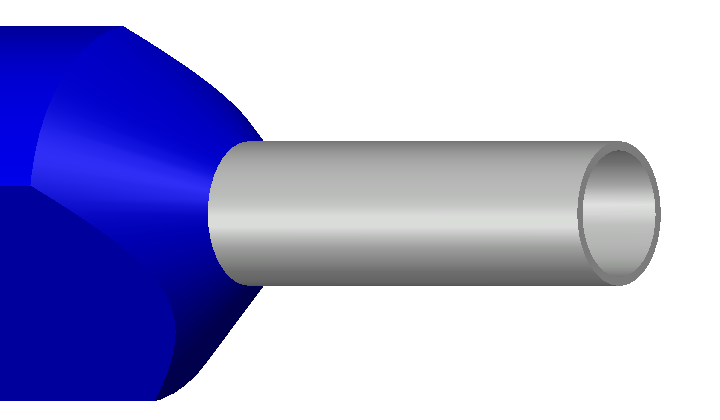 Engeser A2.5-10ET2 — eristetty kaksoispääteholkki 2 × 2,5 mm², sininen kaulus