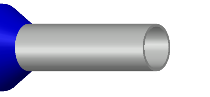 Engeser A2.5-8ET — eristetty pääteholkki 2,5 mm², sininen kaulus
