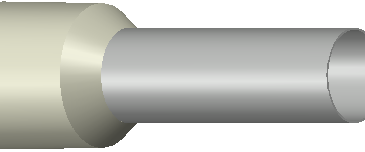 Engeser A35-25ET — eristetty pääteholkki 35,0 mm², vaaleanruskea kaulus