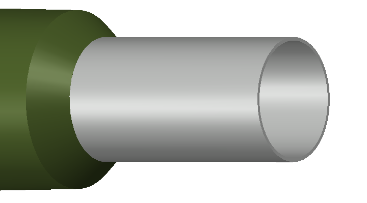 Engeser A50-20ET — eristetty pääteholkki 50,0 mm², oliivi kaulus