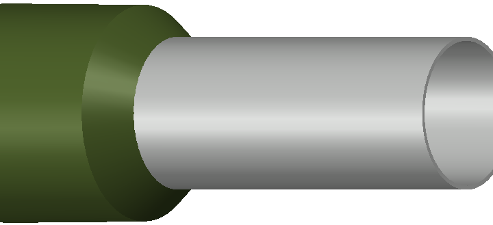 Engeser A50-25ET — eristetty pääteholkki 50,0 mm², ruskea kaulus