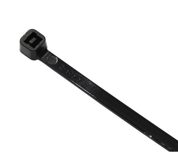 Engeser PCT-0400-080-B-100 — kertakäyttöinen nippuside, 368 × 7,6 mm, musta