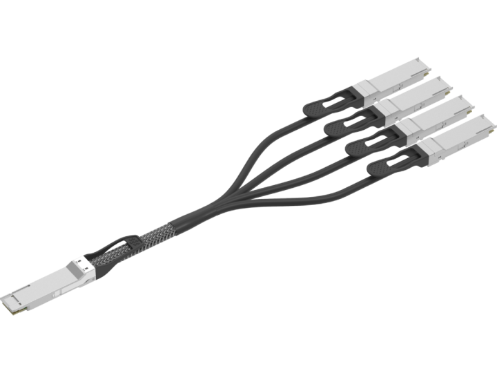 Gigalight GQS-4P28 — 100G QSFP28 haaroituskaapeli 4 × 25G SFP28